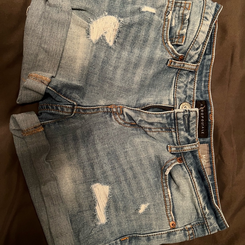 Aeropostale Midi Jean Shorts